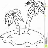 Coloring Islet Palm Trees Book Designlooter 1287 1300px 57kb sketch template