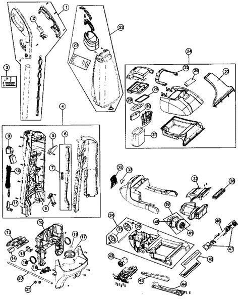 hoover fh steamvac carpet cleaner parts