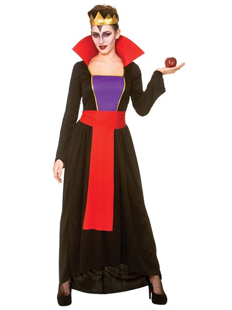 adult evil wicked queen ladies fancy dress halloween womens snow white costume ebay
