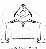 Nun Coloring Happy Cartoon Banner Over Clipart Vector Cory Thoman Outlined Royalty Habit Pulpit Her 470px 34kb sketch template