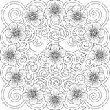 Coloring Pages Advanced Printable Mandala Level Medium Flower Getcolorings Color sketch template