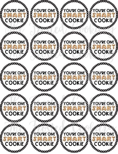 youre  smart cookie circle tags