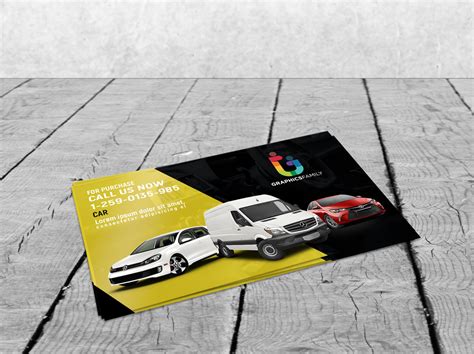 stylish automotive business card design graphicsfamily