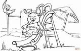 Playground Coloring Pages Slide Printable Pig Drawing Worksheets Equipment Playgrounds Color Drawings Getdrawings Animals Supercoloring Collection sketch template