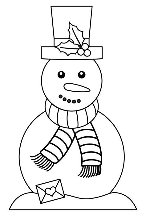 felt snowman hat template printable     printablee