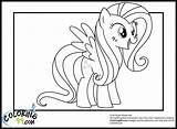 Coloring Pages Fluttershy Pony Little Body Hair Pick Whole Yellow sketch template