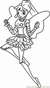 Winx Club Miele Coloring Pages Coloringpages101 Fairy Online Cartoon Series sketch template