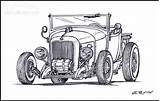 Ford Rods F100 Rat sketch template