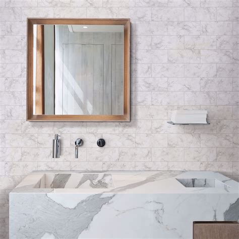 Nh3394 Marble Tile Peel And Stick Backsplash By Inhome
