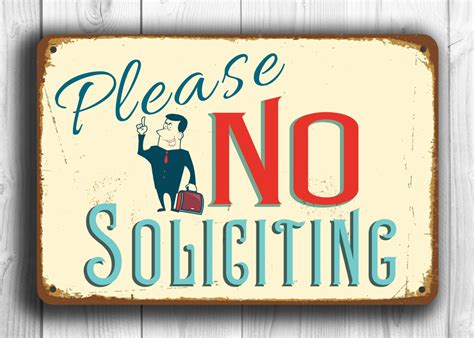 soliciting sign  soliciting signs vintage style