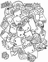 Sushi Coloring Pages Color Cute Cat Printable Deviantart Getcolorings Drawings Print Template sketch template