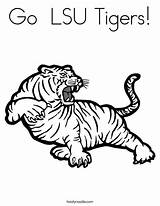 Lsu Tigers Auburn Dangerous Coloringhome Colouring Alabama sketch template
