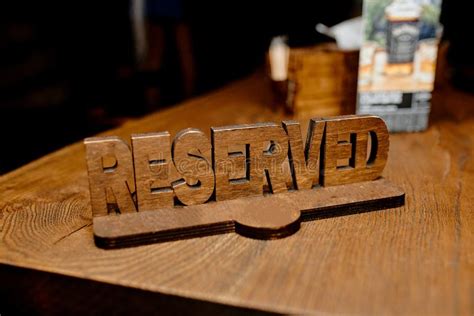 reserved  table stock image image  exclusive grace