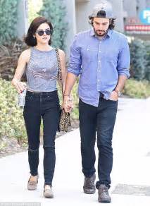 lucy hale gets close to new beau anthony kalabretta in west hollywood daily mail online