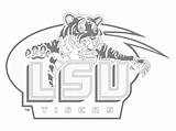 Coloring Lsu Football Pages College Tigers Printable Logos Logo Sheets Ncaa Kids Colorine University Collage Printablee sketch template