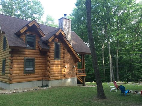 wow log cabin maine  home plans design