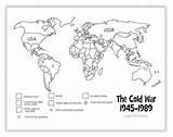 Map Cold War Learning Printable Layers Click sketch template