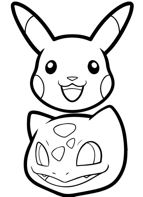 pikachu coloring pages head pikachu coloring page pokemon coloring