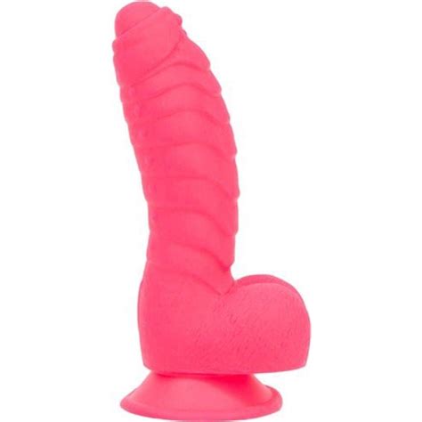 addiction tom 7 100 silicone dildo with balls hot pink sex toys