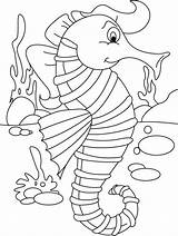 Coloring Seahorse Pages Printable Template Horse Templates Colouring Baby Simple Print Sea Topknot Stylish Long Kids Color Shape Animal Getcolorings sketch template