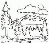 Coloring Rainier Mount Pages Printable Mt Woods Mountain Coloringpagesonly Template sketch template