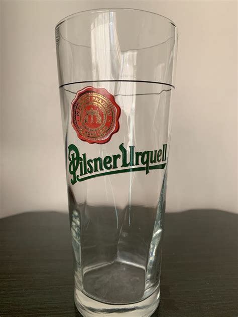 Vintage Pilsner Urquell 24 Oz Large Beer Glass Lager Czech 7 5 Etsy