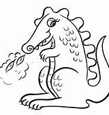 Coloring Pages Dragon sketch template