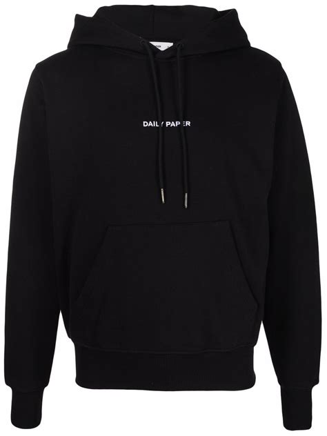 daily paper embroidered logo hoodie smart closet