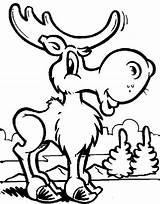 Moose Coloring Drawing Pages Funny Cute Face Kids Canada Christmas Clipartmag Printable Cartoon Clipart Color Getcolorings Getdrawings Paintingvalley Draw sketch template