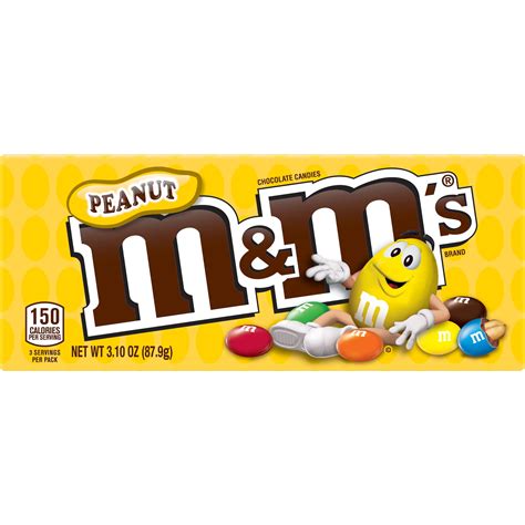 Mandms Peanut Milk Chocolate Candy Theater Box 3 1 Oz Box