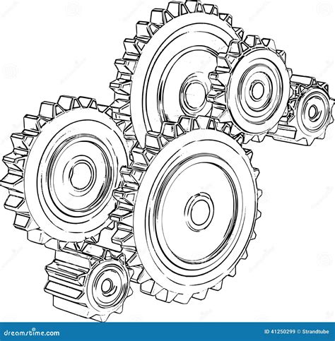 gears stock illustration illustration  industrial