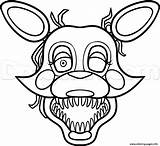 Coloring Mangle Fnaf Pages Nights Five Freddys Printable Color sketch template