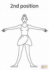 Ballet Danza Classica Kleurplaat Positie Posizione Kleurplaten Moves Arabesque Dancer Beginner sketch template