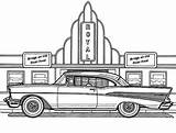 Coloring Pages Cadillac Car Antique Color Cars Printable Vintage Adults Print Visit Sketchite Transport sketch template