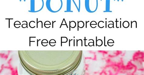 donut teacher appreciation printable donuts  printable  teacher