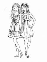 Coloring Pages Barbie Friends Her Girls Color Printable Print Ages Getcolorings Princess Ba Dolls Popular sketch template