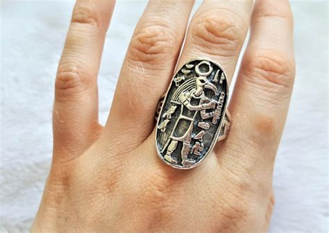 Great Thoth Sterling Silver 925 Ring Ancient Egyptian God