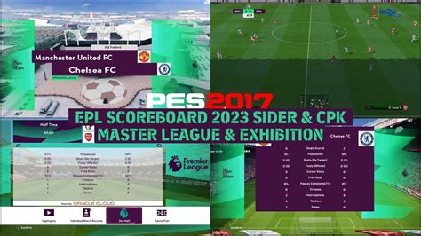 Pes 2017 New Epl Scoreboard 2023 For Master League And Exhibition Match