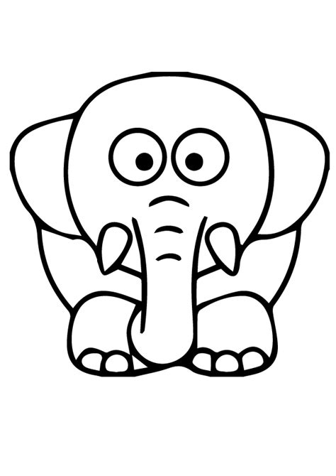 printable elephant coloring pages  kids