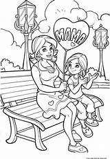 Dibujo Madre Dia Feliz Hija Del Colorear Para La Ecoloringpage Coloring Pages sketch template