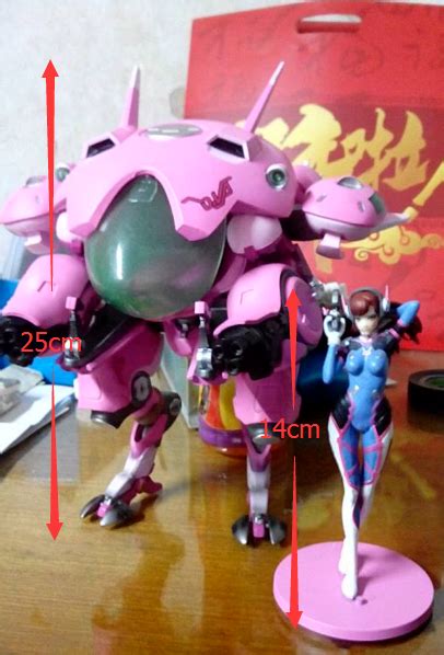 Overwatch Mouse Pad Sexy Dva D Va ＆ Meka Mobile Suit Pvc Figure Statue