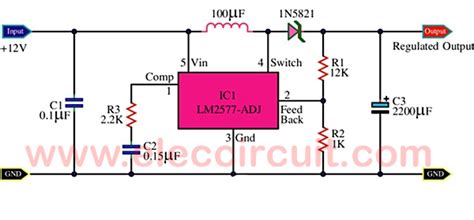 dcdc converter  lm electronic projects circuits