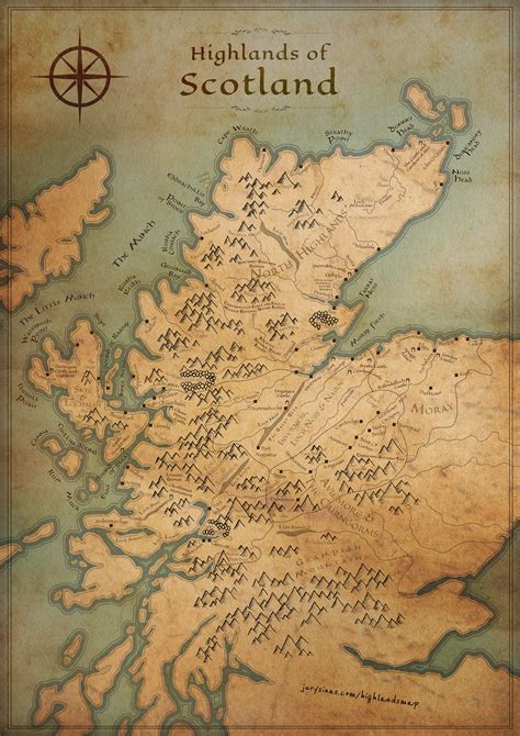 tolkienesque  scottish highlands map fantasy edition jurys inn scottish highlands