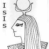 Isis Colorear Diosa sketch template