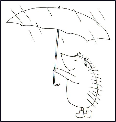 umbrella coloring pages  childrens printable