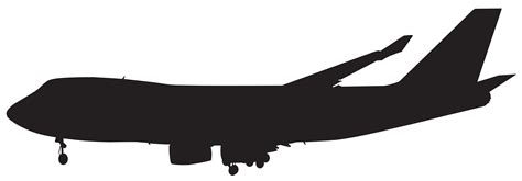 airplane aircraft boeing  silhouette aviation airplane png