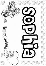Sophia Coloring Pages Name Hellokids Color Girls Letter Template Enjoy sketch template