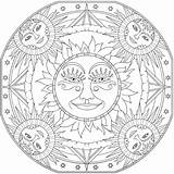 Dover Mandalas Publications Kreative Sternzeichen sketch template