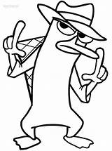 Perry Platypus Schnabeltier Cool2bkids Ferb Phineas Cinderella Agent Clipartmag Starklx sketch template