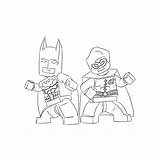 Coloring Robin Lego Pages Comments sketch template